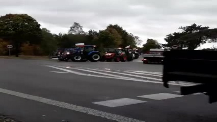 Protest rolników na E30