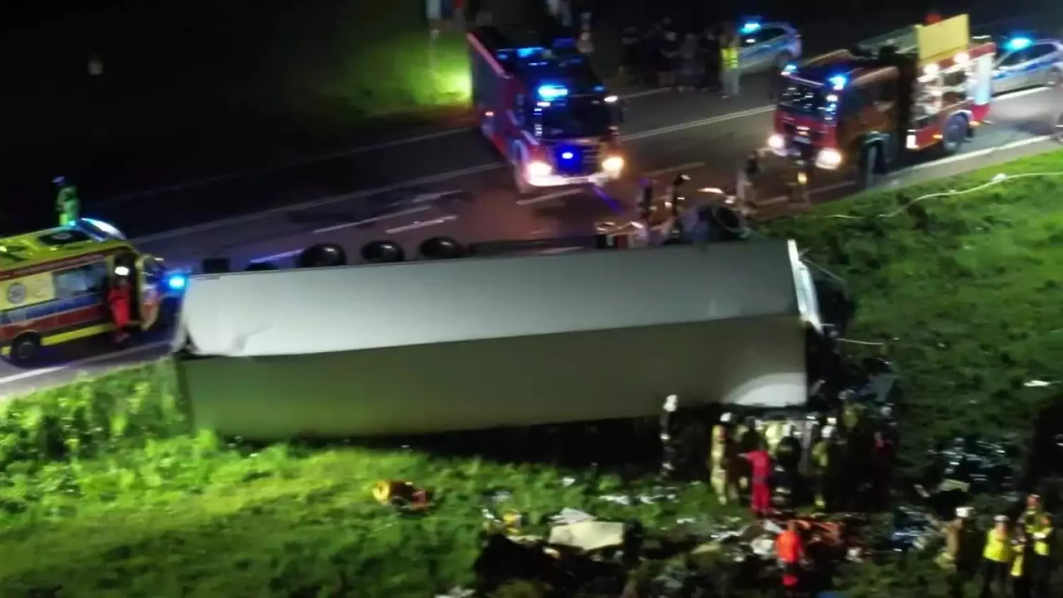 Śmiertelny wypadek na DK2 w Międzyrzecu Podlaskim.mp4